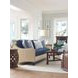 Twin Palms Koko Blue 85" Sofa with Pillows and Nailhead Trim