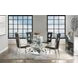 Noralie Clear 52" Round Glass Top Dining Table