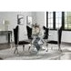 Noralie Clear 52" Round Glass Top Dining Table