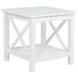 Skyview White Square End Table