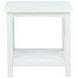 Skyview White Square End Table