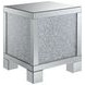 Gillian Silver And Clear Mirror End Table