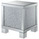 Gillian Silver And Clear Mirror End Table