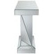 Gunilla Silver And Clear Mirror Triangle Detailing Sofa Table