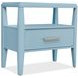 Bazaar Living Blue 1 Drawer Nightstand
