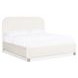 Bazaar Living Beige Upholstered Queen Panel Bed