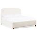Commerce and Market Beige Upholstered California King Panel Bed