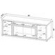 Fuller Mango 60" TV Stand with 2 Doors and Fireplace
