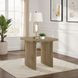Adina Distressed Light Brown Square End Table