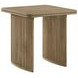 Adina Distressed Light Brown Square End Table