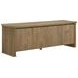 Adina Distressed Light Brown 70" TV Stand with 4 Doors