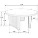 Adina Distressed Light Brown Round Cocktail Table