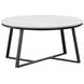 Hugo White And Matte Black Coffee Table 