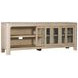 Solano Weathered Mango 71" TV Stand with 2 Glass Doors