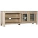 Solano Weathered Mango 71" TV Stand with 2 Glass Doors