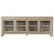 Solano Weathered Mango 71" TV Stand with 2 Glass Doors