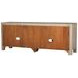 Solano Weathered Mango 71" TV Stand with 2 Glass Doors