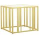 Adri Matte Brass End Table 