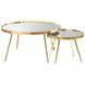 Kaelyn Gold 2 Piece Nesting Coffee Table