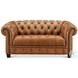 Haworth Saddle Brown Top Grain Leather Living Room Set