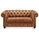 Haworth Saddle Leather Living Room Set with Nailhead Trim