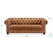 Haworth Saddle Brown Top Grain Leather Sofa