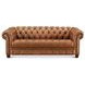 Haworth Saddle Leather Living Room Set with Nailhead Trim