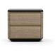 Madera Chocolate Koto Matte and Modern Walnut 2 Drawer Nightstand