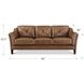 Cassie Latte Leather 84" Sofa