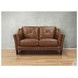 Cassie Latte Leather 62" Loveseat