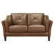Cassie Latte Leather 62" Loveseat
