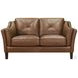 Cassie Latte Leather 62" Loveseat