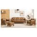 Cassie Latte Leather Upholstered Lounge Chair