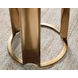 Eleana Medium Brown and Gold Round Accent Table