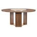 Eleana Medium Brown 66" Round Dining Table