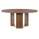 Eleana Medium Brown 66" Round Dining Table