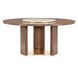 Eleana Medium Brown 66" Round Dining Table