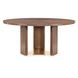 Eleana Medium Brown 66" Round Dining Table