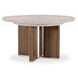 Eleana Medium Brown Extendable Oval Dining Table