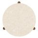 Eleana Medium Brown and Beige Round 25.5" Marble Top End Table
