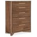 Eleana Medium Brown 5 Drawer Chest