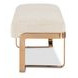 Eleana Beige Upholstered 59" Bed Bench