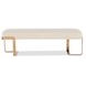 Eleana Beige Upholstered 59" Bed Bench