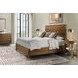 Eleana Medium Brown King Panel Bed