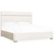 Eleana Beige Upholstered Queen Panel Bed