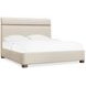 Eleana Beige Upholstered Queen Panel Bed