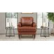 Soleil Brandy Leather Upholstered Lounge Chair
