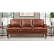 Soleil Brandy Leather 80" Sofa