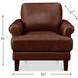 Soleil Brandy Leather Upholstered Lounge Chair