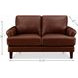 Soleil Brandy Leather 58" Loveseat
